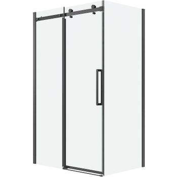 Душевая стенка Grossman Classic 90 200.K33.04.90.42.00 профиль Графит сатин стекло прозрачное — фото 2, Боковые стенки