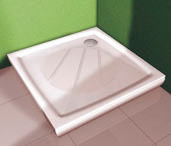 Душевой поддон из искусственного камня Ravak Perseus Pro 100x100 XA03AA01010 Белый — фото 2, Душевые поддоны из искусственного камня