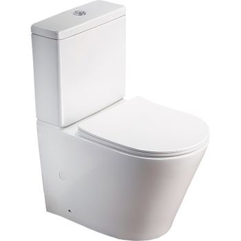 Унитаз компакт SantiLine SL-5014 с бачком и сиденьем Микролифт — фото 1, Напольные унитазы