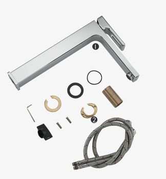 Смеситель для раковины Gappo G18 G1018-2 Хром — фото 7, Смесители для раковины