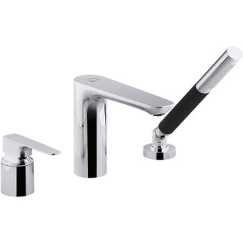 Смеситель для ванны Jacob Delafon Aleo+ E72330-CP Хром — фото 1, Смесители на борт ванны