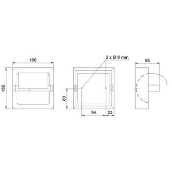 Держатель туалетной бумаги Nofer 05007.S с крышкой Сатин — фото 2, Держатели туалетной бумаги