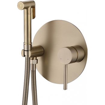 Гигиенический душ со смесителем Abber Emotion AF8826G Золото матовое — фото 1, Гигиенические души