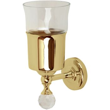 Стакан для зубных щеток Migliore Amerida 16592 Золото с кристаллом Swarovski — фото 1, Стаканы для зубных щеток