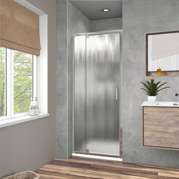 Душевая дверь Vincea Intra 90 VDP-1I8090CH профиль Хром стекло шиншилла — фото 2, Распашные душевые двери