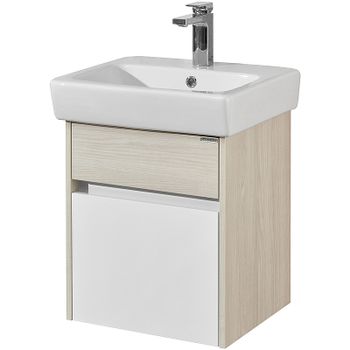 Тумба под раковину Aquaton Верди PRO 50 1A195901VDAV0 подвесная Белый Ясень фабрик — фото 1, Тумбы под раковину