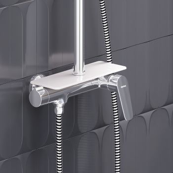 Душевая система Damixa Jupiter 977780000 Хром — фото 4, Душевые стойки