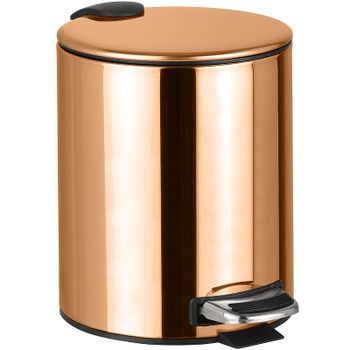 Ведро для мусора Bemeta Coral 158315010 Медное золото глянцевое — фото 1, Мусорные ведра