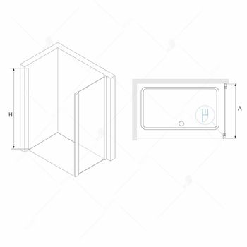 Боковая панель  70*195 RGW Z-01 Хром/Прозрачное/6 мм (PA-11;12) (Easy) — фото 2, Боковые стенки