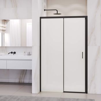 Душевая дверь 180*195 RGW PA-017-B Чёрный/Матовое/6 мм (Easy) — фото 1, Раздвижные душевые двери