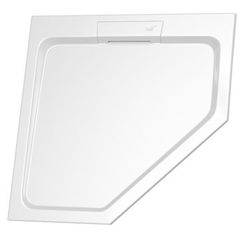 Душевой поддон  90*90*3 RGW STA-61 Белый/Трапеция   — фото 1, Душевые поддоны из искусственного камня