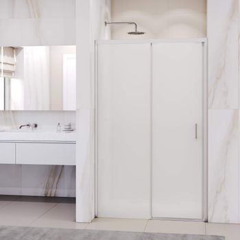 Душевая дверь 130*195 RGW PA-017 Хром/Матовое/6 мм (Easy) — фото 1, Раздвижные душевые двери