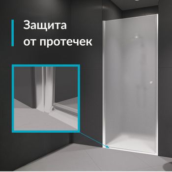 Душевая дверь  90*195 RGW Dolphin TN-03 Хром/fabric/6 мм (Easy) — фото 4, Распашные душевые двери