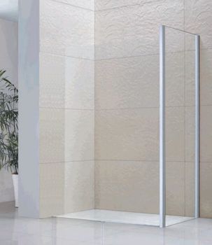 Боковая панель  80*195 RGW Z-13 Хром/Прозрачное/6 мм (TO-13) — фото 1, Боковые стенки