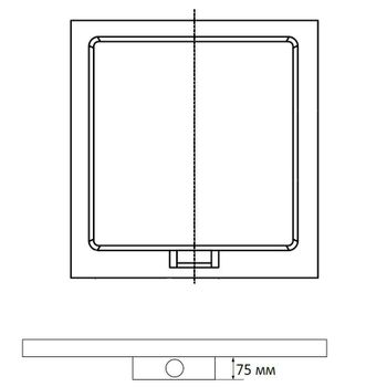Душевой поддон  90*90*3 RGW STA-01 Белый/Квадрат   — фото 2, Душевые поддоны из искусственного камня