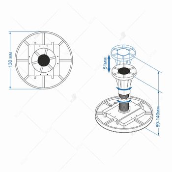 Ножки INRAIN IN LW-10  — фото 2, Комплектующие для поддонов