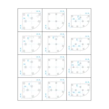 Душевой поддон  90*120*3,5 RGW GWS-41-L Белый/Асимметричный  Литьевой мрамор (Левый) — фото 3, Душевые поддоны из литьевого мрамора