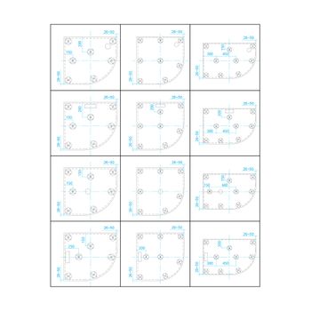 Душевой поддон IN AL-80120 графит Асимметрия 80*120(Левый) — фото 3, Душевые поддоны из искусственного камня