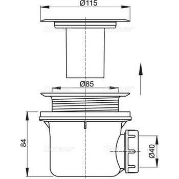 Сифон INRAIN IN-10 к поддону — фото 4, Сифоны для поддонов