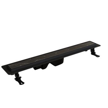 Душевой лоток прямой INRAIN SRL-31-60 600 Ø 50 мм черный — фото 4, Душевые лотки