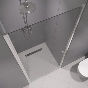 Душевая дверь  80*195 RGW Dolphin TN-03 Хром/Прозрачное/6 мм (Easy) — фото 9, Распашные душевые двери