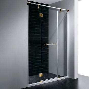 Душевая дверь 130*195 RGW VI-02 Белый/Прозрачное/8 мм (Easy) — фото 1, Распашные душевые двери