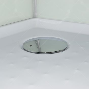 Душевая кабина 100*100*200 RGW AN-208 Полукруг/Мат.хром/Прозрачное/5 мм (3 уп.) — фото 11, Душевые кабины