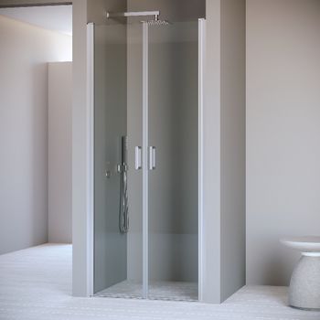 Душевая дверь 120*195 RGW PA-104 Хром/Прозрачное/6 мм (Easy) — фото 1, Распашные душевые двери