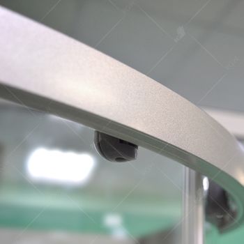 Душевая кабина 100*100*200 RGW AN-208 Полукруг/Мат.хром/Прозрачное/5 мм (3 уп.) — фото 7, Душевые кабины