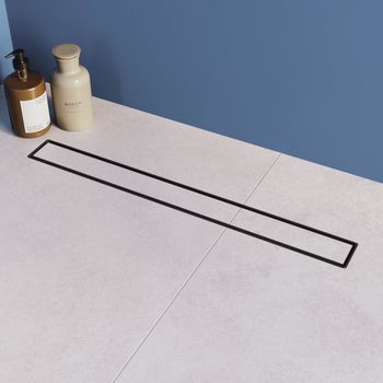 Душевой лоток прямой INRAIN SRL-31-60 600 Ø 50 мм черный — фото 2, Душевые лотки