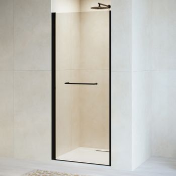 Душевая дверь  70*195 RGW PA-103-B Чёрный/Матовое/6 мм (Хим) — фото 1, Распашные душевые двери