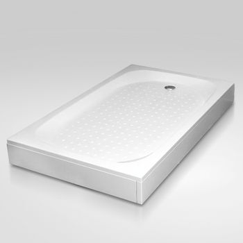 Душевой поддон INRAIN DX-90120  Прямоугольный 90*120(+ сифон, экран, стеллаж) — фото 1, Акриловые душевые поддоны