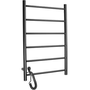 Электрический полотенцесушитель Domoterm Классик DMT 109-6 50x80 EKL Черный матовый — фото 4, Электрические полотенцесушители