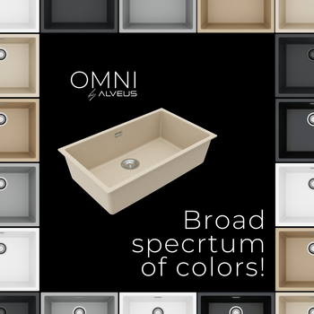 Мойка для кухни ALVEUS OMNI 40 GRANITAL TERRA-G22 750x450x198 с сифоном 1145083 — фото 2, Кухонные мойки