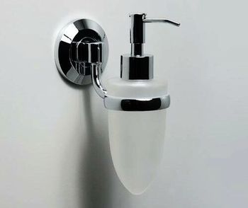 Аксесс Rhein K-6299O Дозатор жидкого мыла, навесной (блистер), 160 мл, хром, WasserKRAFT — фото 2, Дозаторы