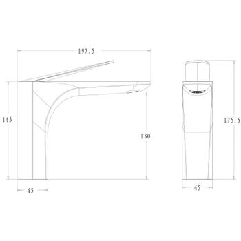 Смеситель для раковины Bronze de Luxe Icon 2040CG Золото матовое — фото 4, Смесители для раковины