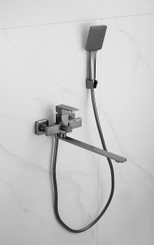 Смеситель для ванны Belz B613-3 B22613-3 универсальный Вороненая сталь — фото 3, Смеситель для ванны