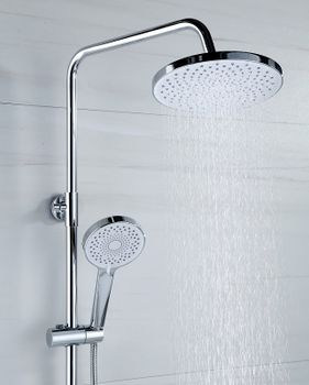 Душевая система Bond B01-9100 Хром — фото 7, Душевые стойки