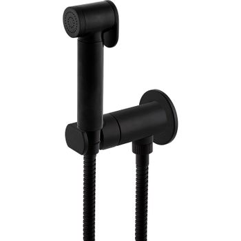 Гигиенический душ со смесителем Remer Minimal N64WNO Черный матовый — фото 1, Гигиенические души