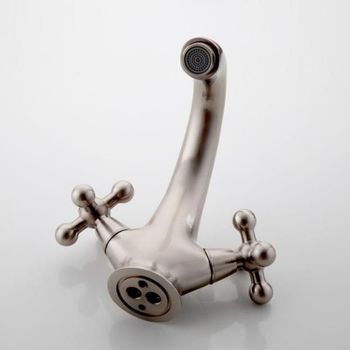 Смеситель для раковины Haiba HB1019-5 Сатин — фото 2, Смесители для раковины