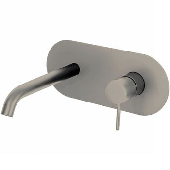 Смеситель для раковины Remer X-Style X15NPO Никель матовый полированный — фото 1, Смесители для раковины