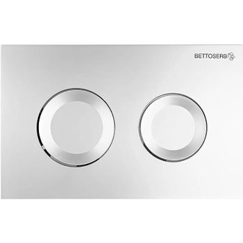 Клавиша смыва Bettoserb Sava Fix Slim Sitnica 40006468 Хром матовый — фото 1, Кнопки смыва