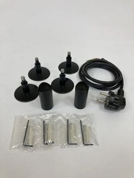 Электрический полотенцесушитель Comfysan Аврора EC-6 70x40 016180 Черный матовый — фото 2, Электрические полотенцесушители