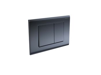 KDI-0000033 (001С-1) Панель смыва Оружейная сталь матовая (клавиши квадрат) — фото 1, Кнопки смыва