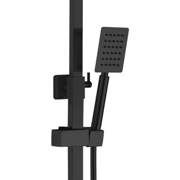 Душевая система Haiba HB24803-7 Черный матовый — фото 3, Душевые стойки