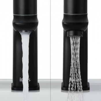 Смеситель для раковины Iddis Slide SLIBLBTi01 Черный — фото 7, Смесители для раковины