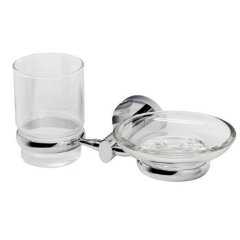 Rhein K-6226 Держатель стакана и мыльницы — фото 3, Аксессуары для раковины