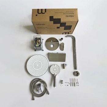 Душевая система Milardo Rora RORSB02M67 Хром — фото 8, Встраиваемые душевые комплекты