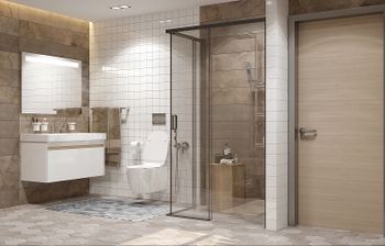 Душевой уголок Ambassador Queen 120х80 11011205RBlack профиль Черный стекло прозрачное — фото 7, Прямоугольные душевые уголки