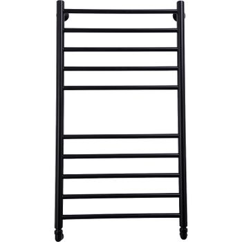 Водяной полотенцесушитель Comfysan Luce W-10 100x50 013561 Черный матовый — фото 3, Водяные полотенцесушители